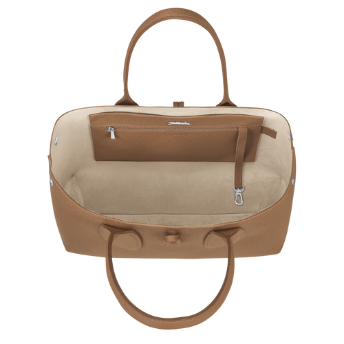 Sac cabas L Roseau Cuir Naturel Longchamp FR