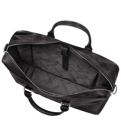 Le Foulonné Briefcase M, Black