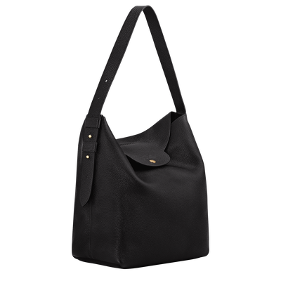 Le Cadence Bolso de hombro L , Cuero - Negro