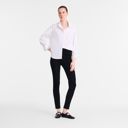 Trousers , Black - Leather