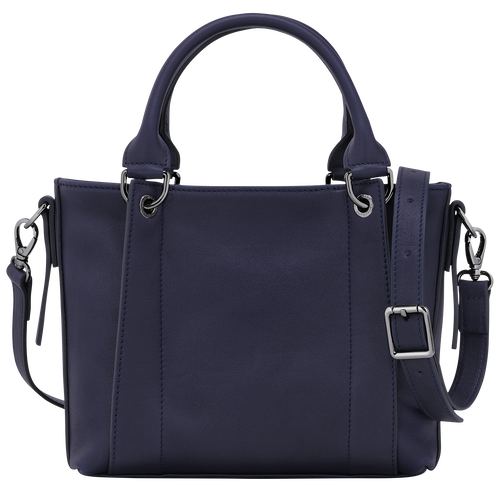 Longchamp 3D Tas met handgreep aan de bovenkant S , Bosbessenblauw - Leder - Weergave 4 van  5