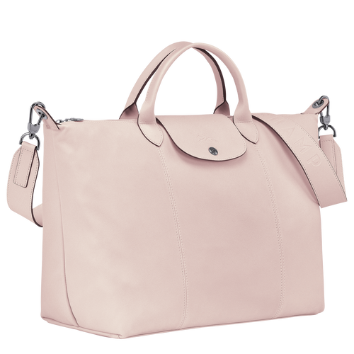 Top handle bag L Le Pliage Cuir Pale pink (L1630757P53) | Longchamp US Top handle bag L Le Pliage Cuir Pale pink (L1630757P53) | Longchamp US