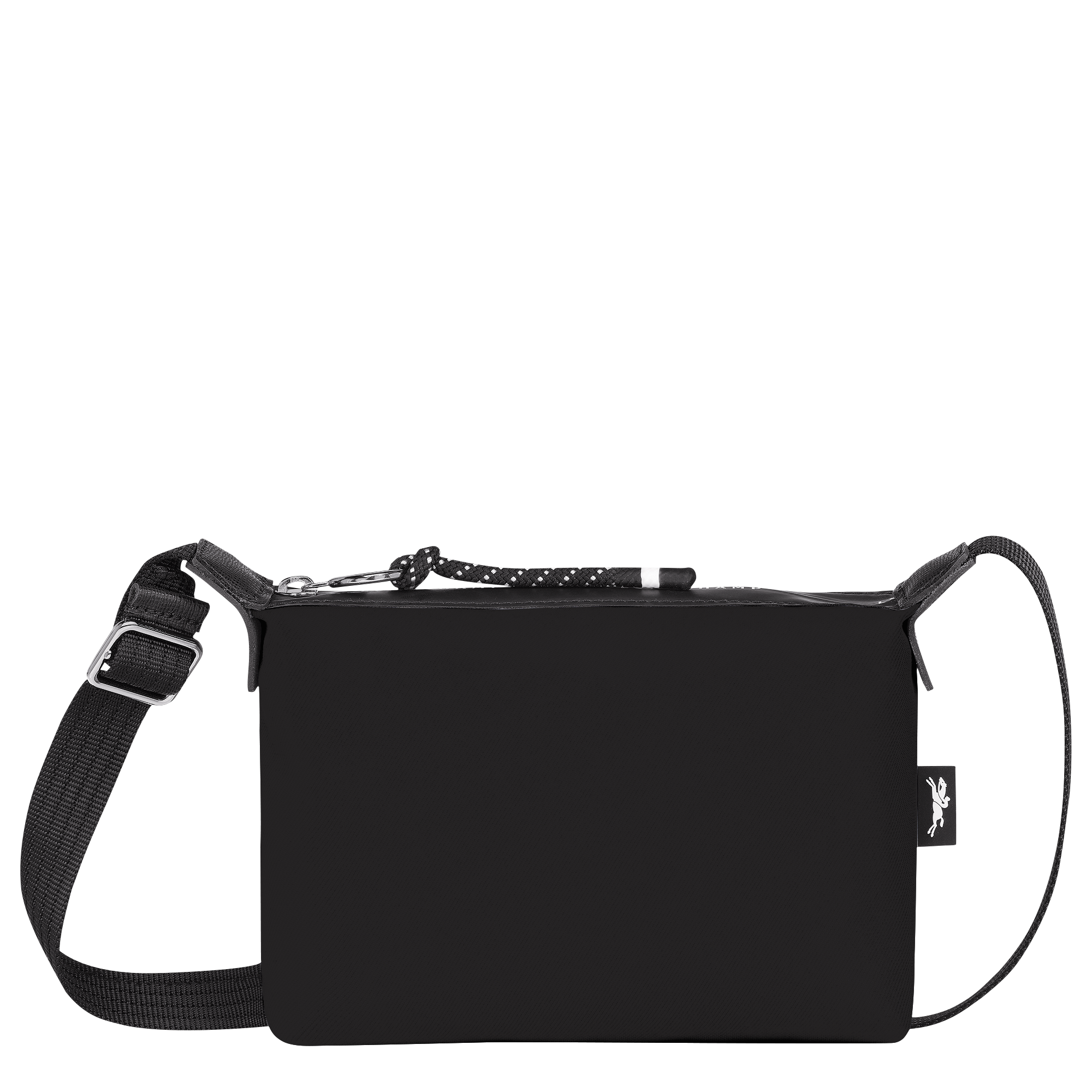 Le Pliage Green Pouch with handle Black - Recycled canvas