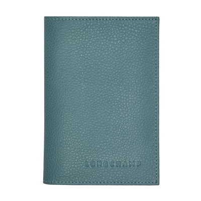 Le Foulonné Passport cover, Eucalyptus