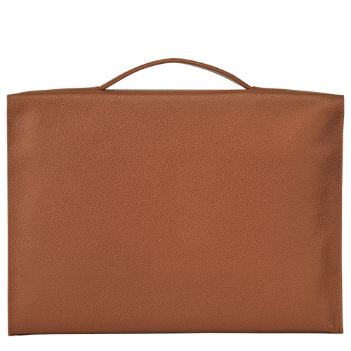 Le Foulonné S Briefcase , Caramel - Leather - View 4 of  5
