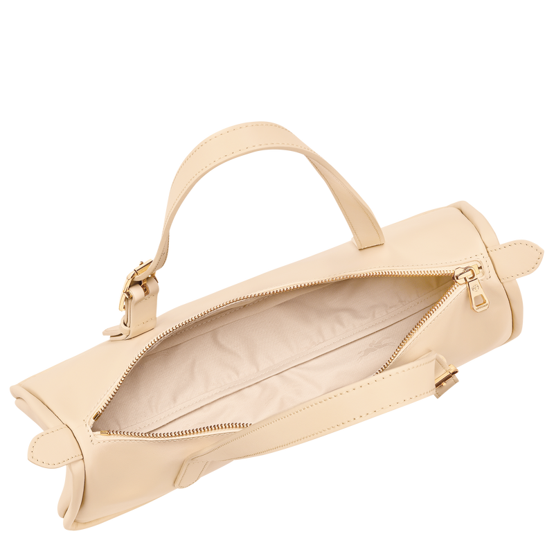 Sac port&eacute; &eacute;paule L Looong , Cuir - Vanille  - Vue 5 de 7