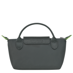 Le Pliage Green Pochette mit Henkel, Graphitgrau