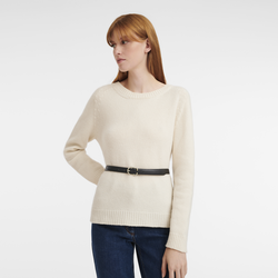 Le Foulonné Ladies' belt , Black - Leather