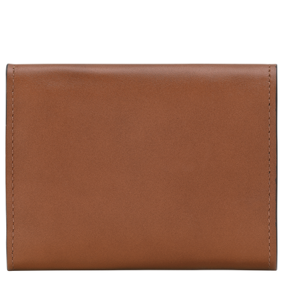 Portefeuille compact Épure , Cuir - Cognac