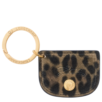 Épure Key ring , Khaki - Leather