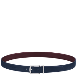 Delta Box , Navy/Burgundy - Leather