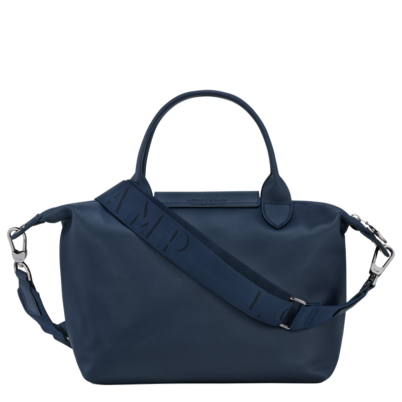 Le Pliage Xtra S Handbag , Navy - Leather  - View 4 of  5