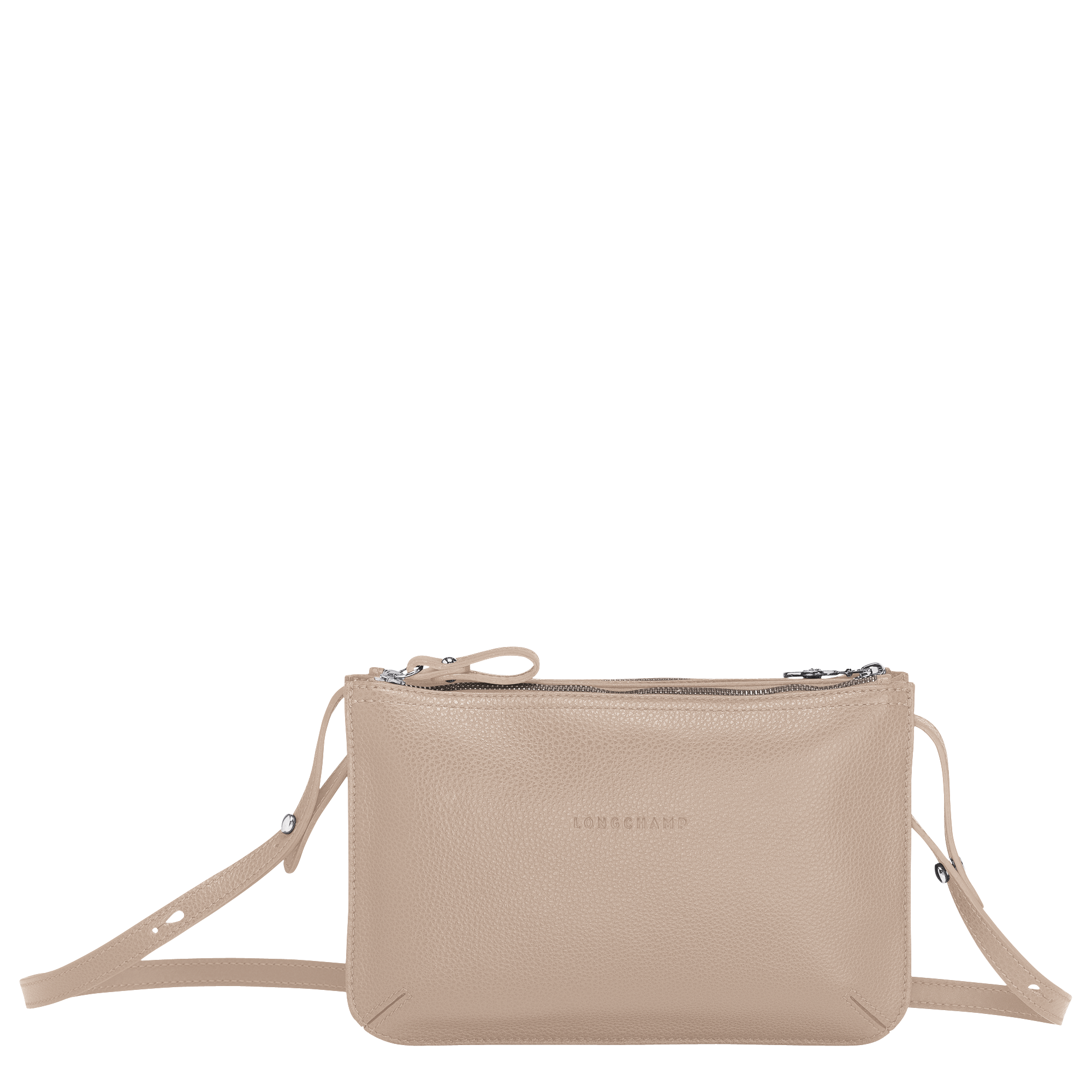 longchamp beige leather bag