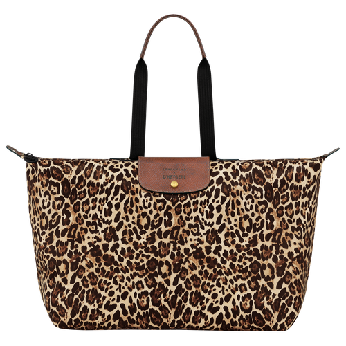 Longchamp X D'heygere Reisetasche/Rucksack S, Panther-Print