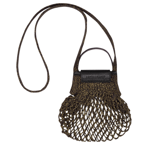 Le Pliage Filet Mesh bag XS, Black/Golden