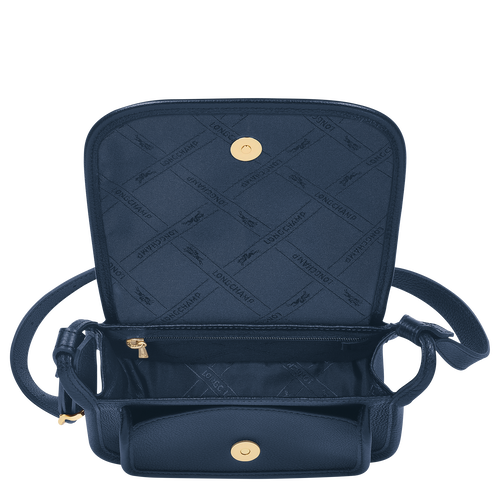 Le Foulonné S Crossbody bag , Navy - Leather - View 5 of 5