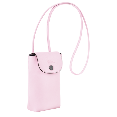 Le Pliage Xtra 裝飾皮革滾邊的手機殼 , 玫瑰粉色 - 皮革 - 查看 3 4