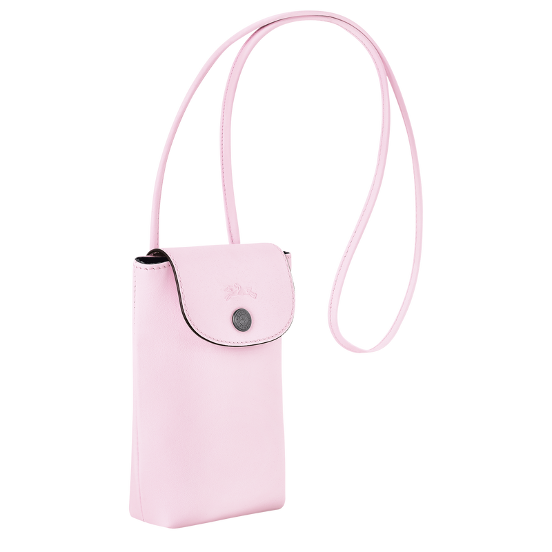 Le Pliage Xtra 裝飾皮革滾邊的手機殼 , 玫瑰粉色 - 皮革  - 查看 3 4
