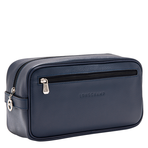 Beauty-case Le Foulonné , Pelle - Blu Navy - View 2 of  3