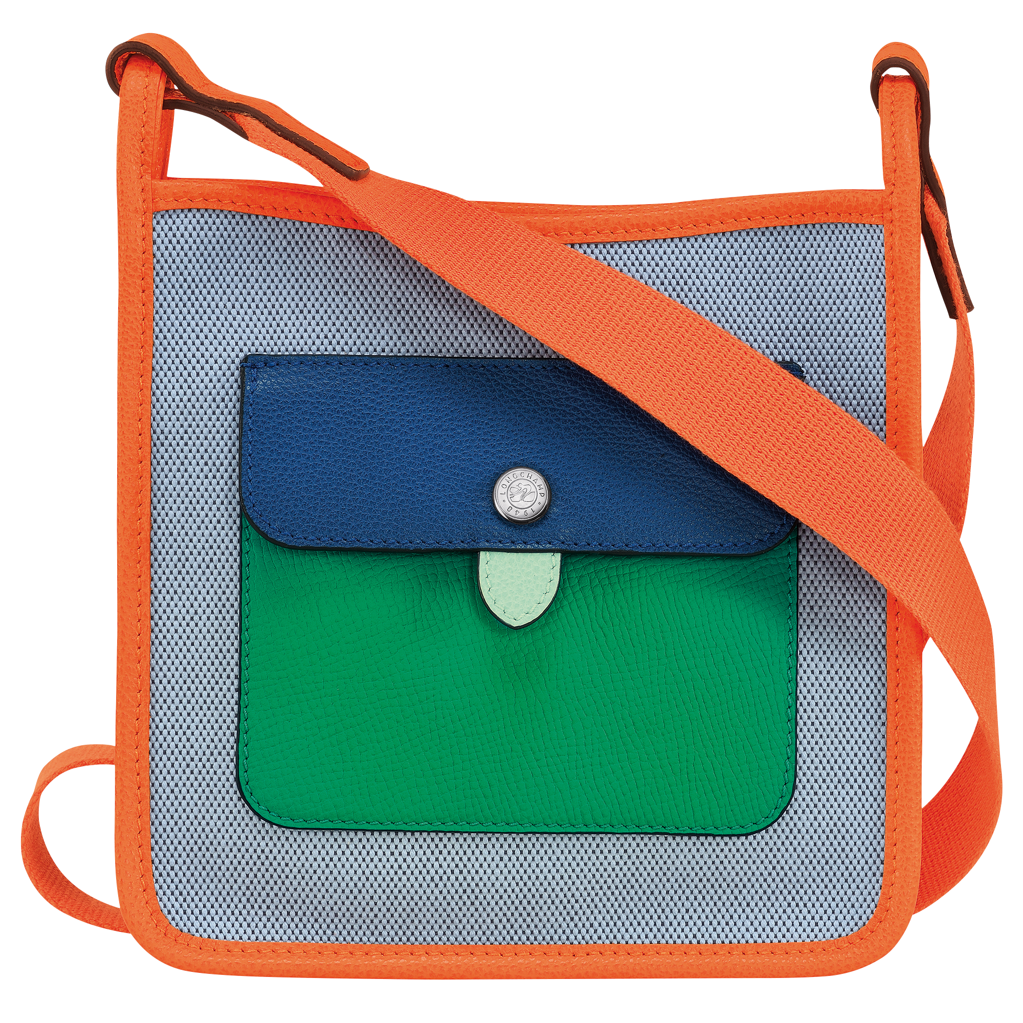 Crossbody bag S, Blue/Orange - View 1 of
5 - zoom in Le Foulonné Crossbody bag S, Blue/Orange