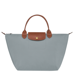 Handtasche M Le Pliage Original , Recyceltes Canvas - Stahl