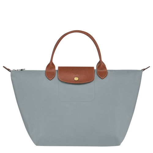 Le Pliage Original Tas met handgreep aan de bovenkant M , Staalgrijs - Gerecycled canvas - Weergave 1 van  7