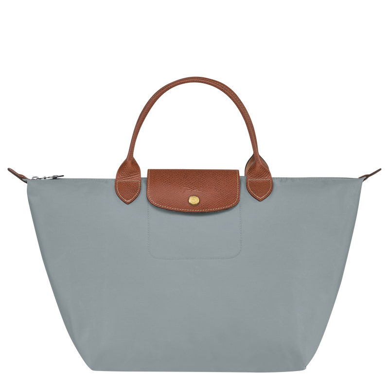 Le Pliage Original Tas met handgreep aan de bovenkant M , Staalgrijs - Gerecycled canvas  - Weergave 1 van  7