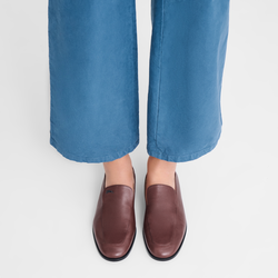 Au Sultan Loafer , Burgundy - Leather