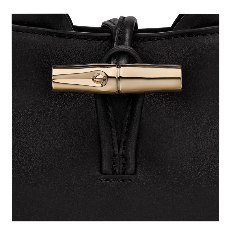 Handtasche XS Le Roseau , Leder - Schwarz  - Ansicht 7 von 7