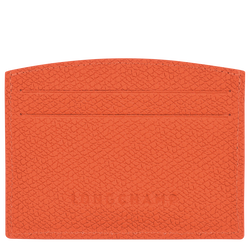 Roseau Card holder , Orange - Leather