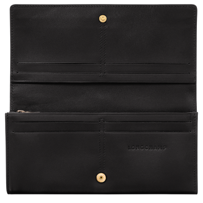 Le Roseau Long continental wallet, Black