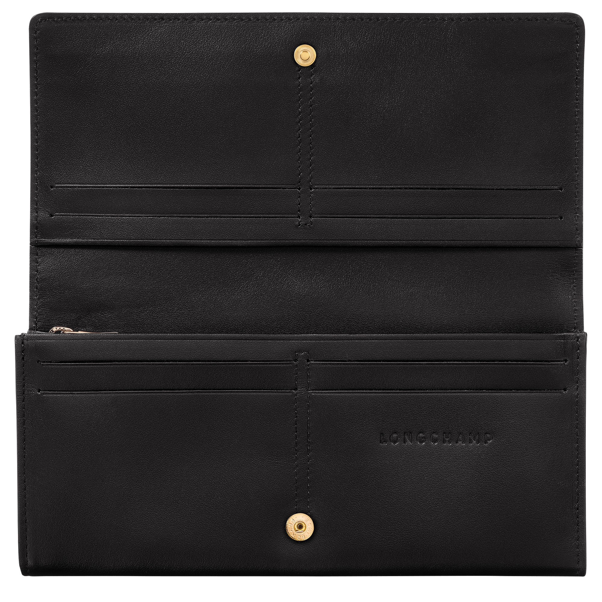 Long continental wallet, Black - View 3 of
3 - zoom in Le Roseau Long continental wallet, Black