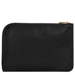 Le Foulonné Pouch , Black - Leather