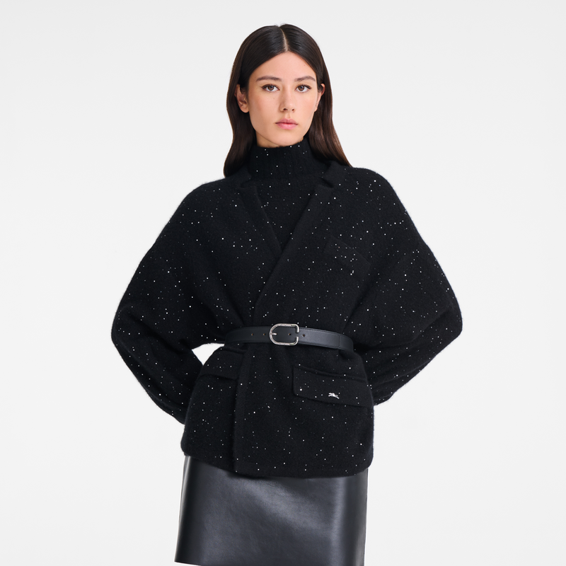 レディースベルト , ブラック - レザー  - ビュー 2: 3