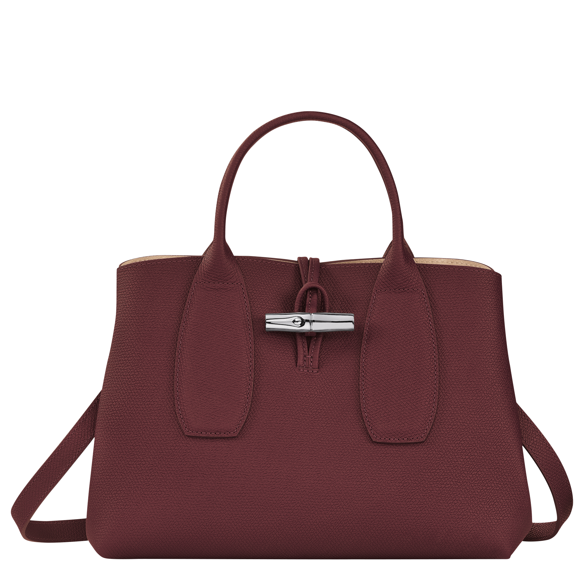 Roseau S Handbag Plum - Leather (10095HPN261)