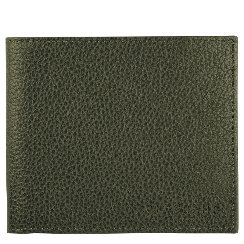 Le Foulonné Wallet , Khaki - Leather  - View 1 of  3