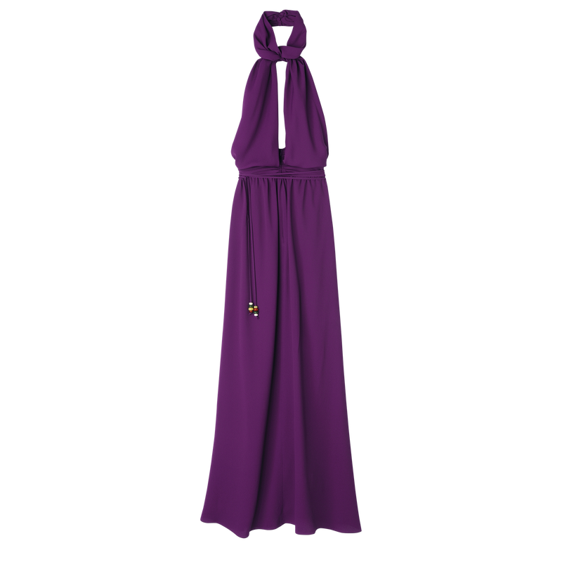 Vestido largo , Crepé - Violeta  - Vista 1 de 3