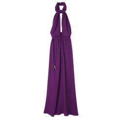 Lange jurk , Violet - Crêpe