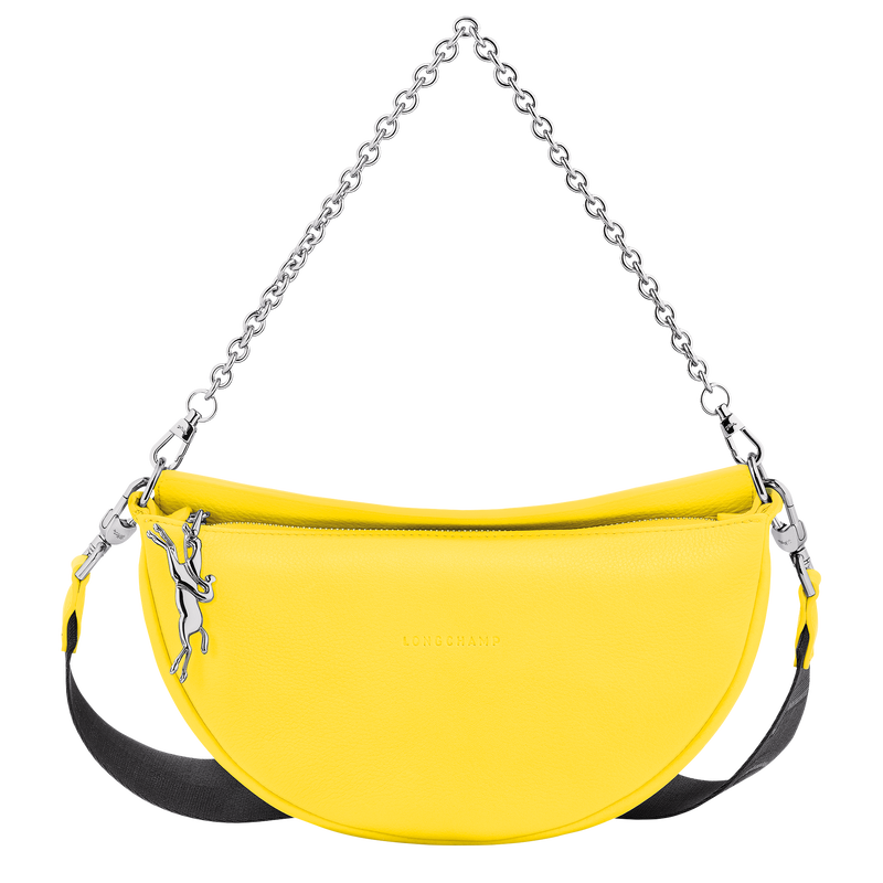 Sac bandoulière S Smile , Cuir - Jaune  - Vue 1 de 2