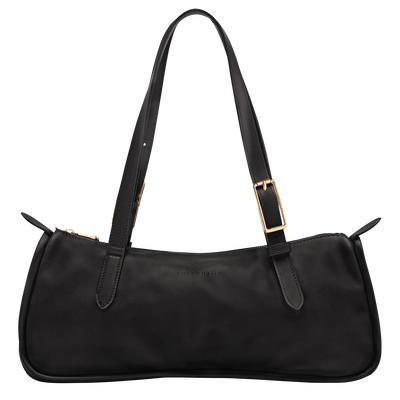 Looong L Shoulder bag , Black - Leather