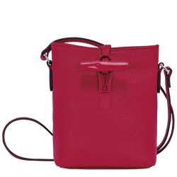 Le Roseau XS Crossbody bag , Magenta - Leather