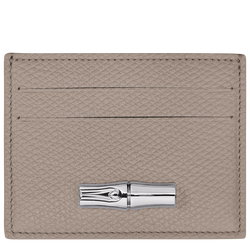 Le Roseau Card holder , Clay - Leather