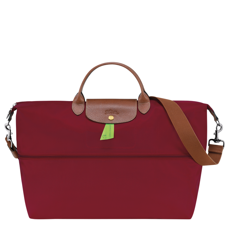 Le Pliage Original Travel bag expandable , Red - Recycled canvas  - View 4 of 5