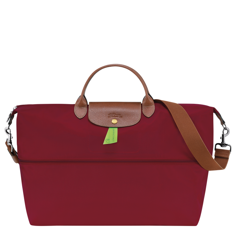 Le Pliage Original Travel bag expandable , Red - Recycled canvas  - View 4 of  5
