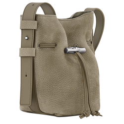 Le Roseau S Bucket bag , Lichen - Leather