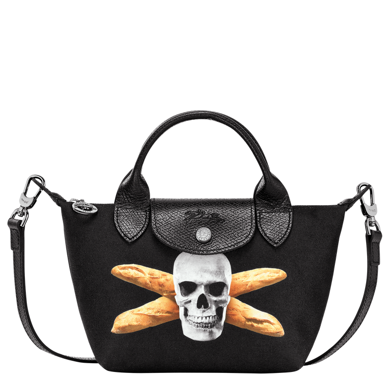 Handtasche XS Longchamp x ToiletPaper , Canvas - Schwarz  - Ansicht 1 von 5