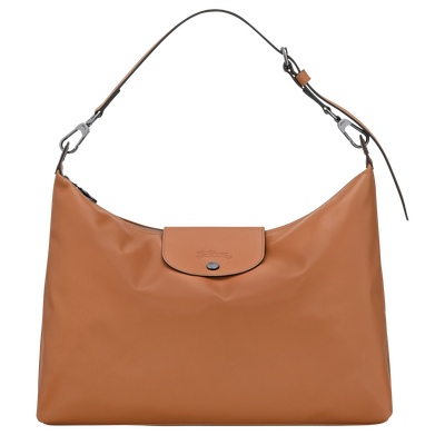 Le Pliage Xtra 半月形單肩包 XL , 腰果色 - 皮革
