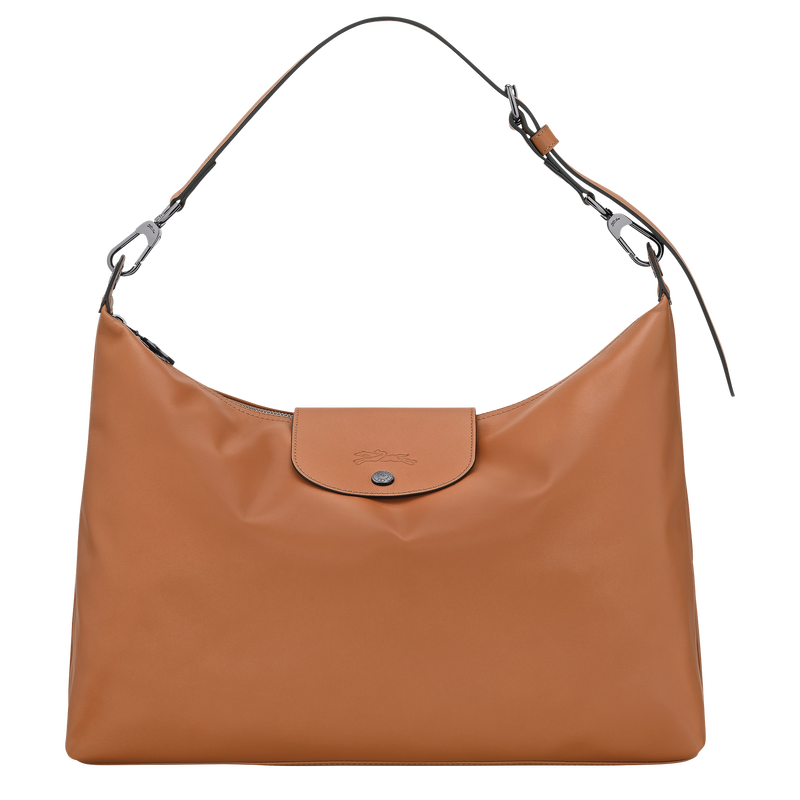 Schultertasche XL Le Pliage Xtra , Leder - Cashew  - Ansicht 1 von 7