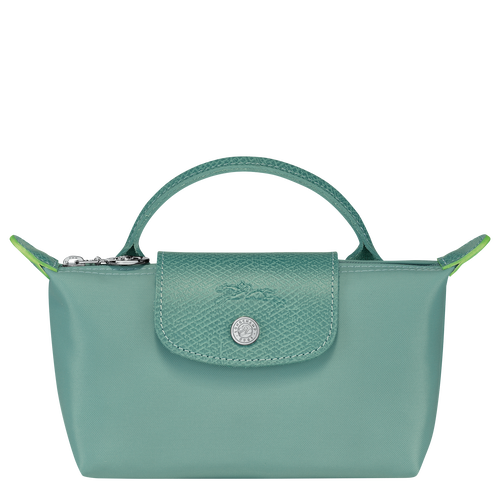 Le Pliage Green Pouch with handle, Lagoon