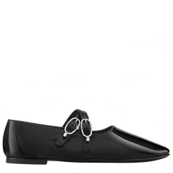 Le Foulonn&eacute; Ballerinas , Black - Leather